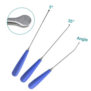 Espátula de acero inoxidable para huesos planos, instrumento ortopédico con ángulo de 535 grados, cabeza de 6 mm para mascotas - Product Image 1