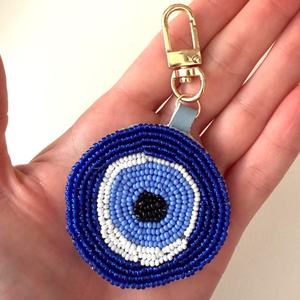 ALI FASHION ART Hand Embroidered Eco-Friendly Felt Woven Fruit Pattern Carabiner Keychain <b>Bag</b> <b>Charm</b> Model AFA-01 - Product Image 3