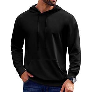 Sweat-shirt à capuche ultra léger pour homme, séchage rapide, performance sportive, pull d'été léger, vêtement d'extérieur à manches longues, nouveauté - Product Image 1