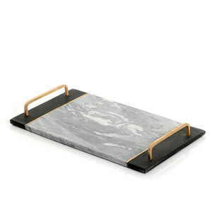 Excelente calidad a un precio razonable. Moderna bandeja de servir de aluminio y madera para la mesa, que ofrece una solución para servir y presentar. - Product Image 5