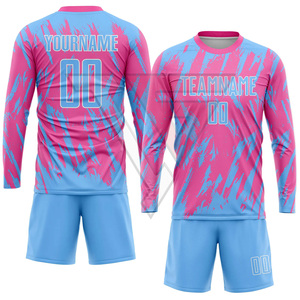 Conjunto de Uniforme de Fútbol de Entrenamiento, Camiseta y Pantalones Cortos de Fútbol de Poliéster, Equipación Personalizada para Equipos, Proveedor de Fábrica OEM - Product Image 4