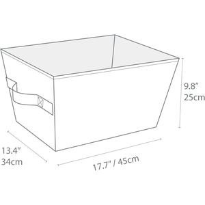 MA69LBE <b>Large</b> Fabric Storage Box with Easy-Carry Handles Foldable Storage <b>Bin</b> for Home Shelves - Product Image 4
