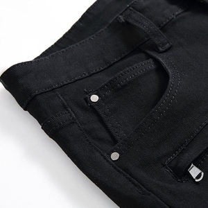 Pantalones Cortos de Mezclilla de Algodón Personalizados para Hombre, Cintura Alta, Cierre con Cordón, Transpirables, Diseño Vintage, MOQ Bajo, Última Moda Urbana de Verano - Product Image 6