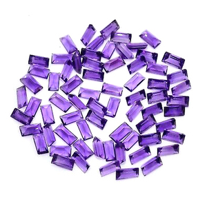 Top Grade Quality 100% Natural Brazilian Amethyst Faceted <b>Cushion</b> Cut Shape Loose Genuine Gemstones at Wholesale Bulk Prices OEM - Product Image 3