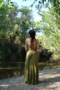 Vestido Maxi de Algodón Estilo Bohemio, Ligero, Estilo Hada, para Vacaciones de Verano y Festivales - Product Image 3