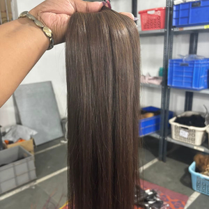 ผมมนุษย์สีน้ำตาลธรรมชาติแบบเป็นมัด  จัดเรียงเกล็ดผม  ลอนสวย  เรียบเนียน  จำหน่ายแบบเป็นชุด  น้ำหนักเบา เป็นมิตรกับสิ่งแวดล้อม - Product Image 1