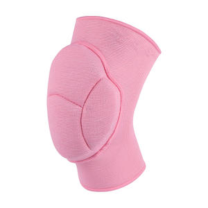 Genouillères épaisses en mousse élastique personnalisées avec bordure rose, anti-collision, pour le soutien des genoux lors du volley-ball, du basketball, de la danse et pour la sécurité. - Product Image 3
