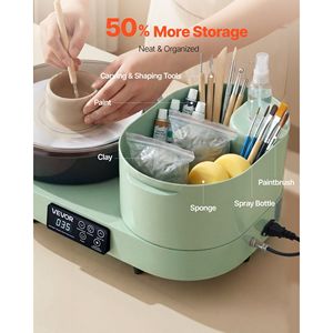 Tornio per Ceramica Elettrico da Tavolo in Alluminio da 11 Pollici, 450W, per Adulti, Velocità Regolabile 30-300 RPM - Product Image 6