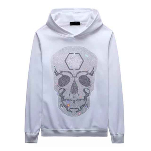 Sudadera con Capucha para Hombre de Secado Rápido con Pedrería, 100% Algodón, Invierno, Sólida, Oversize, Tejido Suave y Duradero, Diseño Brillante, Perfecta para Streetwear - Product Image 4