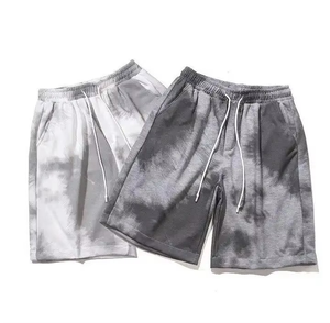 Conjunto de Pantalones Cortos Tie Dye para Hombre, Algodón Suave, Dos Tonos, Cintura Elástica, Ropa Casual de Verano, Ajuste Cómodo, Producción OEM - Product Image 1