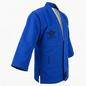 Veste d'entraînement Sambo professionnelle personnalisée, en polyester et coton de haute qualité, respirante et à séchage rapide - Product Image 4