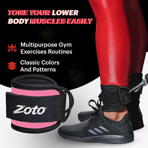 Heavy Duty <b>Ankle</b> Straps for Cable Machine Neoprene Padded Gym Lifting Straps for Leg Workouts Glutes Training Wholesale - Product Image 4