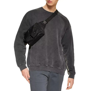 Sweat-shirts à capuche de haute qualité, coupe ample, avec logo frontal, pour l'hiver, style streetwear, en jersey délavé, grammage lourd, imprimé OEM - Product Image 1
