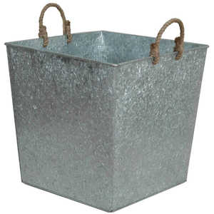 Macetero de Hierro Galvanizado de Diseño Impresionante, Forma Rectangular, para Decoración del Hogar, Balcón y Jardín, Macetero para Flores - Product Image 6