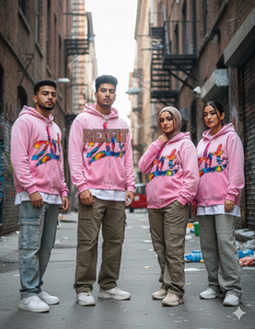 Best Material High Quality Hoodies Screen Printing Logo Customized Rhinestones <b>Drop</b> Shoulder Low MOQ <b>Sun</b> Faded Zipper Hoodies - Product Image 2