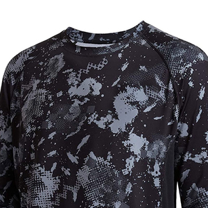 Chemise de compression pour la pêche pour homme, coupe athlétique extensible, séchage rapide, respirante, protection UV, vêtements de sport pour la pêche en plein air - Product Image 5