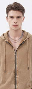 Camiseta sin mangas con capucha para hombre, con cremallera, cuello en V, ecológica, transpirable, de poliéster/algodón, para gimnasio, fitness, entrenamiento muscular. - Product Image 4