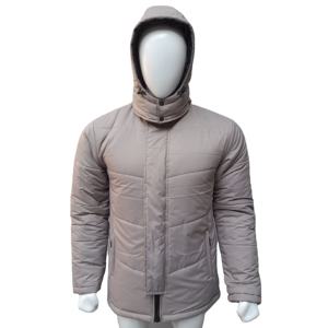 Chaqueta acolchada y acolchada con logotipo de marca personalizado OEM, chaqueta acolchada a prueba de viento con cremallera al por mayor, chaqueta acolchada para hombre con capucha desmontable - Product Image 1