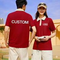 Chemise en polyester, uniforme d'hôtesse de restaurant, col à revers, uniforme de responsable de restaurant à manches courtes, polo