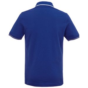 Chemise à manches courtes pour homme, bleu royal, 100% polyester piqué, coupe décontractée, séchage rapide, respirante, longueur normale, couleur unie, tricotée - Product Image 3