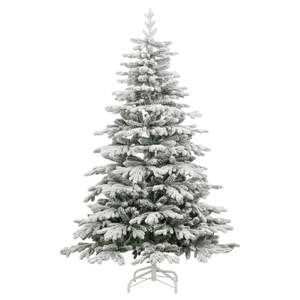 Albero di Natale Artificiale Pieghevole con 300 LED e Neve Sintetica, 210 cm - Product Image 4