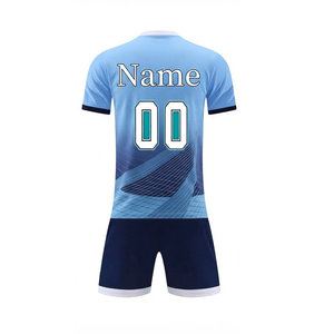 Uniforme de football pour hommes de qualité supérieure avec graphismes par sublimation, épaules tombantes, coupe confortable, polyester, prix bas - Product Image 2