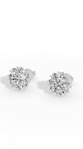 Distinctive Fancy Prong Brilliant Round Cut Lab Grown Diamond <b>Studs</b> 10K Gold Luxury <b>Fine</b> Jewelry Wholesale Supplier <b>Earrings</b> - Product Image 4