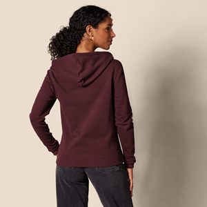 Nouvelle Arrivée : Sweat à Capuche Zippé Ample à Manches Longues pour Femme, Style Hip-Hop, en Polaire Couleur Unie, Collection Automne Hiver - Product Image 2