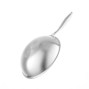 Wok professionnel à fond rond traditionnel avec poignée en bois, capacité de 20 L, multi-usages pour la cuisine à domicile, compatible lave-vaisselle - Product Image 4