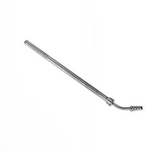 Tubo de succión curvo manual Blink Surgident de acero inoxidable, tamaño personalizable, aspirador quirúrgico para cirugía general - Product Image 4