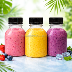 Premium 400ml Food-Grade PET Plastic <b>Bottles</b> Strong Leak-Resistant for Commercial Beverage Packaging - Product Image 1
