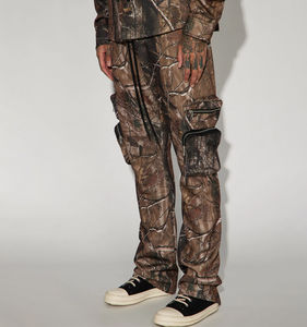 Pantalones Deportivos Personalizados de Corte Recto con Estampado Digital Vintage, Diseño Hip Hop, Pantalones Cargo con Bolsillos para Hombre, Camuflaje Real Tree - Product Image 1