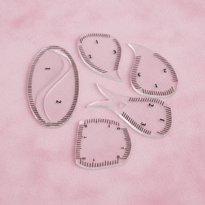Regla Profesional de Acrílico para Dar Forma a las Cejas, Plantilla Transparente para Mapeo de Cejas con Líneas de Precisión - Product Image 1
