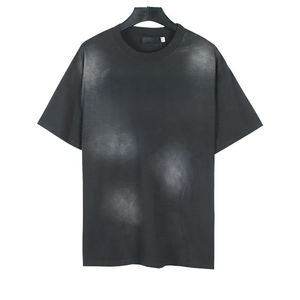 T-shirt surdimensionné personnalisé avec logo et motif, grande taille, style vintage, en coton épais délavé à l'acide pour hommes - Product Image 1