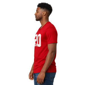 Camiseta con cuello en V Kappa Alpha Psi Número 20, Ropa de Fraternidad Griega con Gráfico Audaz, Comodidad Premium y Ajuste Elegante - Product Image 3