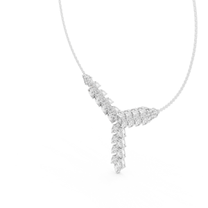 Colgante de Lujo con Diamantes Cultivados en Laboratorio en Forma de Pera, Oro Blanco de 18 Quilates con Baño de Rodio, para Eventos Glamurosos, Fiestas, Bodas y Compromisos - Product Image 3