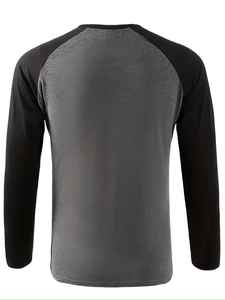 Camiseta de Manga Larga para Hombre, Diseño Personalizado, Tallas Grandes, Algodón de Primera Calidad, Ecológica, Transpirable, con Logotipo Personalizado, Venta al Por Mayor - Product Image 5