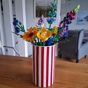 Macetas con Incrustaciones de Hueso Hechas a Mano, Diseño Geométrico Elegante, Recubrimiento Epóxico Ecológico, Decoración de Hogar de Lujo, Flores Artificiales - Product Image 5
