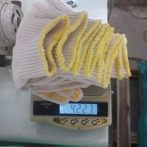 Best price natural white yarn cotton PVC dotted Safety Gloves All size 10 Gauges 12 pairs <b>polybag</b> general purposes from Vietnam - Product Image 2