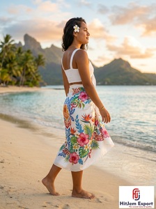 Pareo Sarong de Satén con Puntos Tejidos Personalizados, Ligero, para Playa y Resort, Fabricante y Proveedor OEM ODM para Niños - Product Image 3