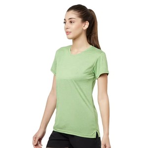 เสื้อยืดผู้หญิงระบายอากาศดี ทันสมัย สีซีดแบบซันเฟด คุณภาพสูงใหม่ ใส่สบาย เหมาะสำหรับชุดลำลองและแฟชั่น OEM ODM - Product Image 1