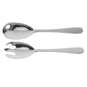 Ensemble de serveurs à salade en acier inoxydable de haute qualité, vaisselle de table et matériel de restauration pour buffet, design moderne, finition polie - Product Image 1