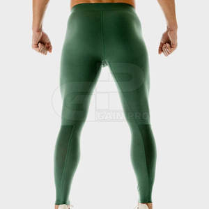 Pantalones de compresión deportivos para hombre, material de secado rápido, diseñados para entrenamientos en el gimnasio, entrenamiento al aire libre y fitness diario. - Product Image 3