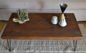 Modern Style Center Table with Metal Legs for Bedroom Living Room Home Office School Hotel Outdoor Use - Product Image 3