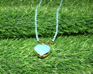 Heart Shape 18K Gold Plated Bohemia Style Christian Beaded Necklace Unisex Everyday Wear <b>Gift</b> Jewelry - Product Image 5
