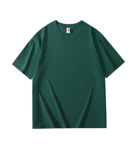 T-shirts en coton biologique épais 100 % pour hommes, manches courtes, col rond, coupe classique, respirants, promotionnels et abordables en gros - Product Image 2