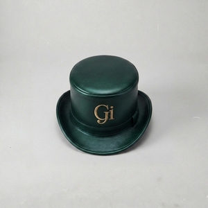 Chapeau Haut de Forme Personnalisé OEM en Cuir Pleine Fleur Véritable avec Imprimé Animal Soyeux, Style Vintage Steampunk, pour Hommes et Femmes, Idéal pour Sports de Plein Air et Voyage, Vente en Gros - Product Image 6