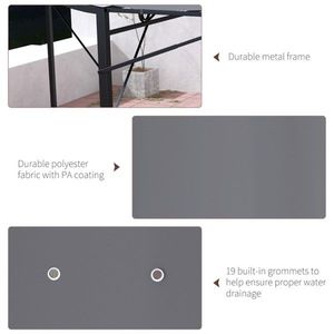 Gazebo Moderno in Alluminio per Cortile, Giardino e Decorazione Esterna - Product Image 5