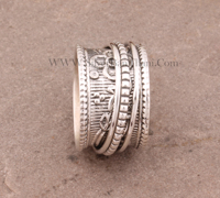 Bague de fête vintage en argent sterling 925 Shree Jaipur, sertie de pierres précieuses, polie miroir, vente en gros