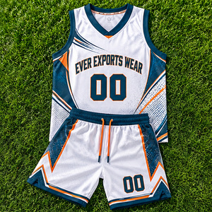 Conjunto de Uniforme de Baloncesto Personalizado con Camiseta y Pantalones Cortos Blancos, Verde Azulado y Naranja, con Nombre de Equipo y Número de Jugador Personalizados, Pedidos de Equipo - Product Image 4